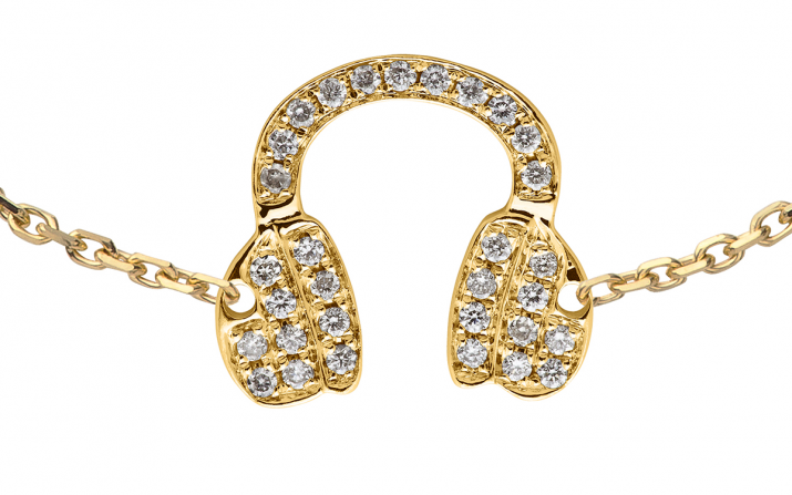 Chain Bracelet Mr Dj Pavé Yellow Gold RedLine Jewelry - Redline - 0++