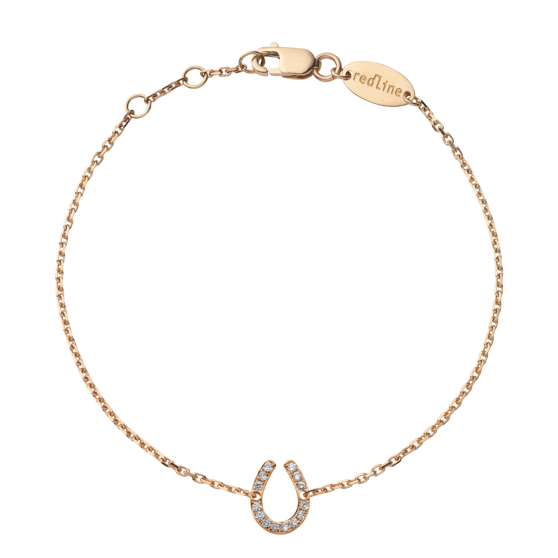 Redline Jewerly Fer A Cheval Pav Chain Bracelet For Women