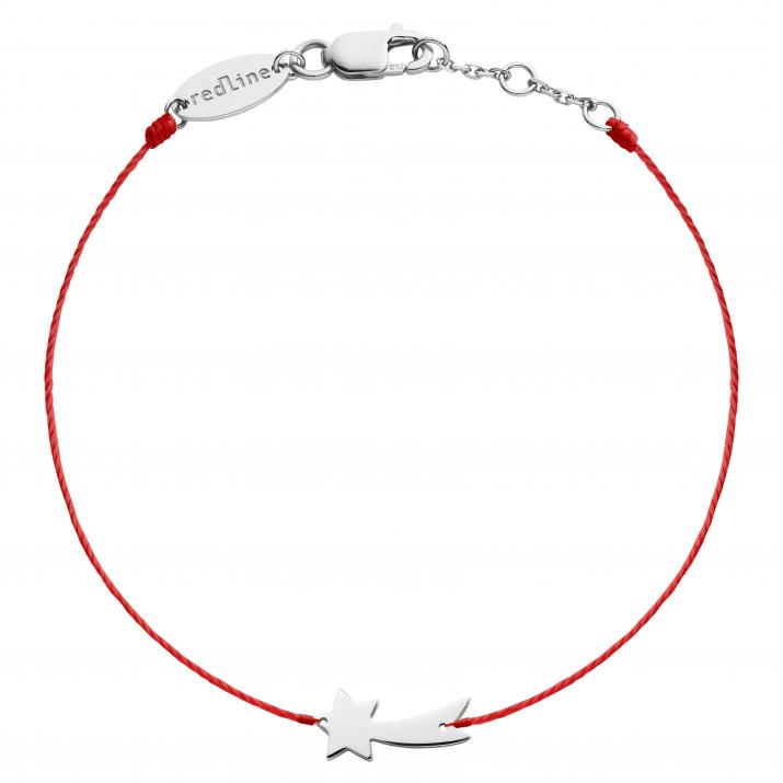 String Bracelet For Women in White Gold  - Redline