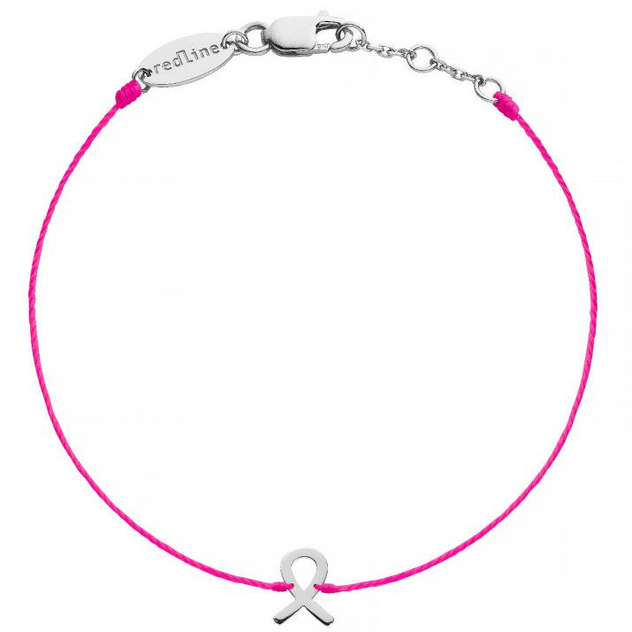 Pink Lovelink Bracelet Thread White Gold - Redline