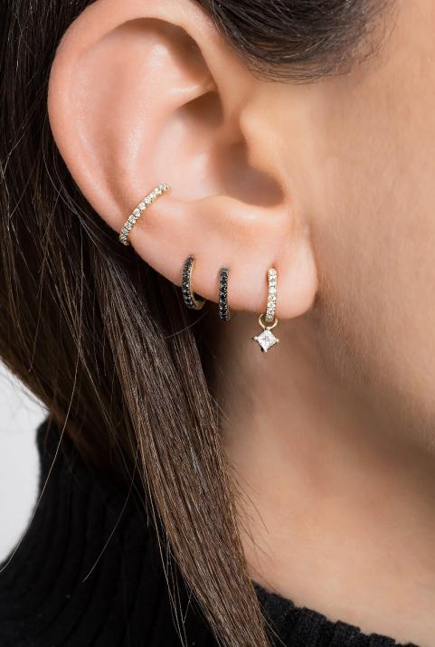 Si Joli Mini Creole Kcolor Earring Yellow Gold - Redline - 0++