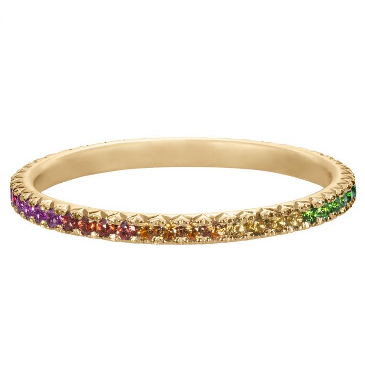 Si Joli Rainbow Ring Yellow Gold - Redline - 0++