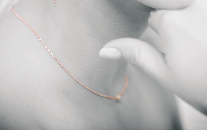 Chain Necklace Sweety One Rose Gold RedLine Jewelry - Redline - 0++