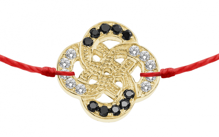 String Bracelet Arabesque Kcolor Yellow Gold RedLine Jewelry - Redline - 0++