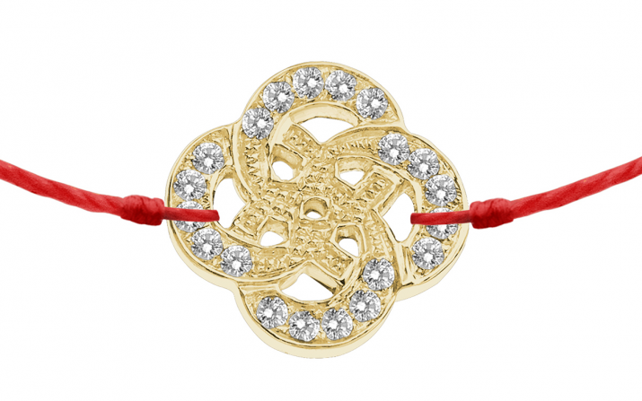 String Bracelet Arabesque Yellow Gold RedLine Jewelry - Redline - 0++
