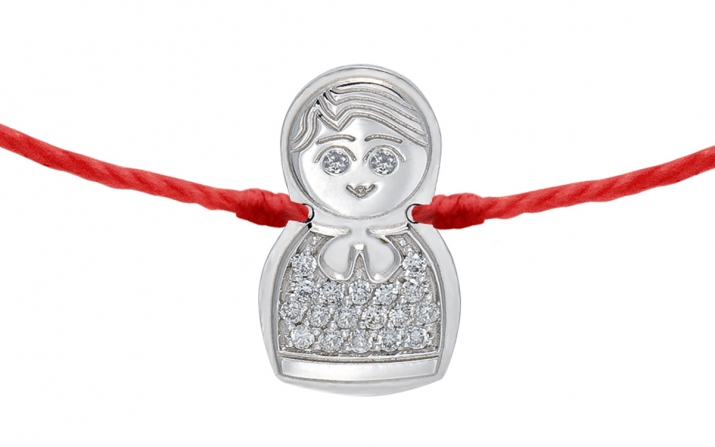 String Bracelet Kouka White Gold RedLine Jewelry - Redline - 0++