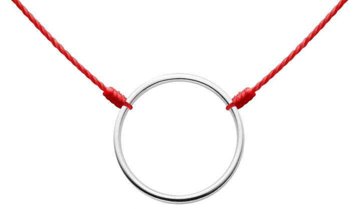 String Necklace For Women in White Gold - Redline