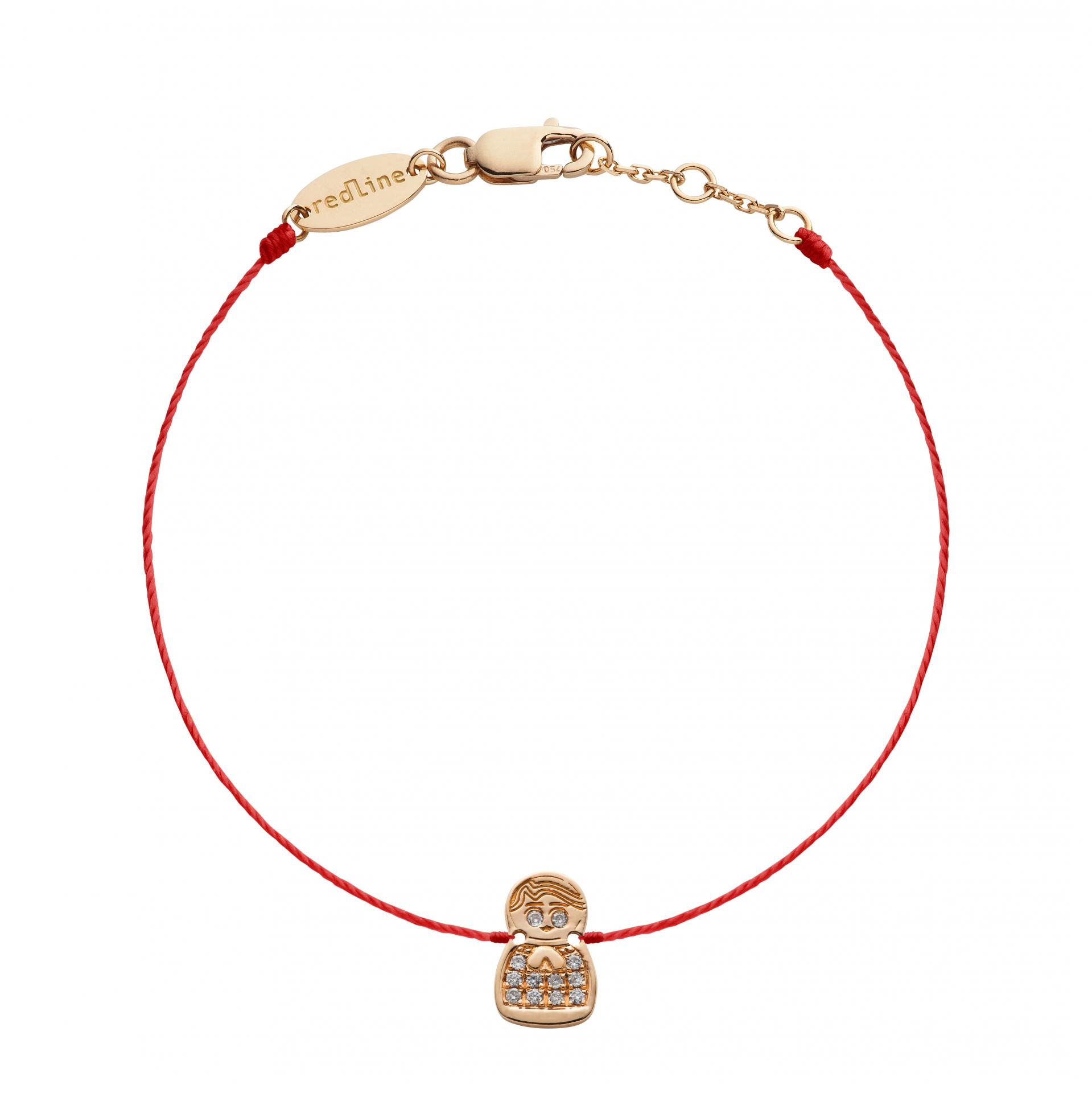 Redline Jewelry Mini Kouka Parure Blanche Bracelet Pink Gold Diamond Redline