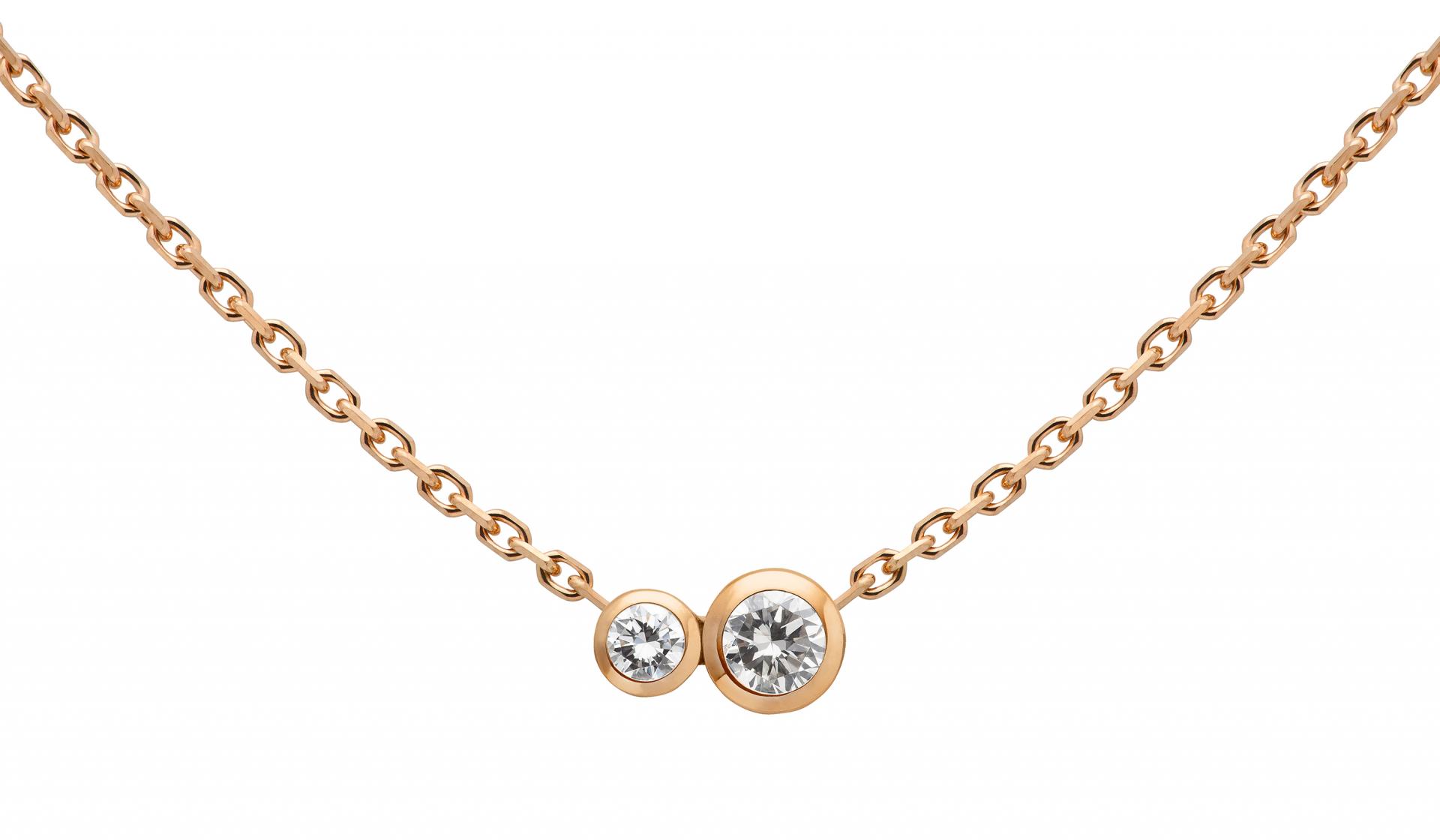 Women's rose gold chain necklace cheap