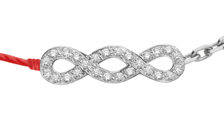 Double Bracelet Trinity White Gold RedLine Jewelry - Redline - 0++
