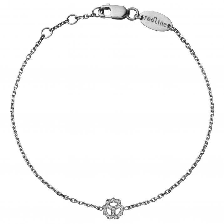 Chain Bracelet Pensée Black Gold RedLine Jewelry - Redline - 0++
