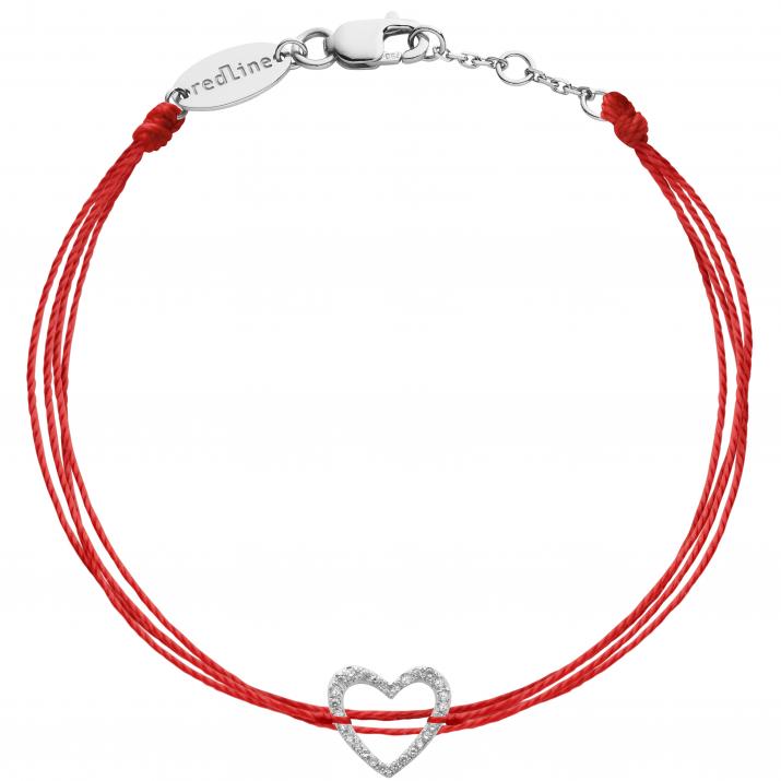 Multistrings Bracelet Love Brodé Pavé White Gold RedLine Jewelry - Redline - 0++