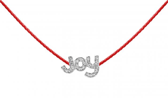 String Necklace For Women with 0.11ct Round Diamond in White Gold Pavé Setting - Redline