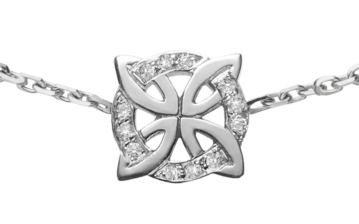 Chain Bracelet Rosace White Gold RedLine Jewelry - Redline - 0++