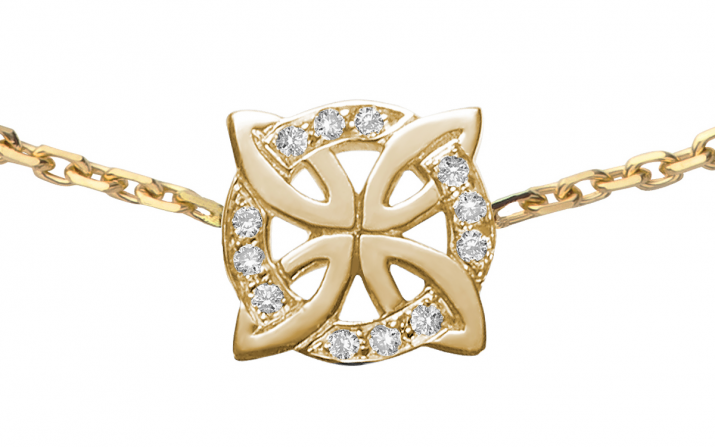 Chain Bracelet Rosace Yellow Gold RedLine Jewelry - Redline - 0++