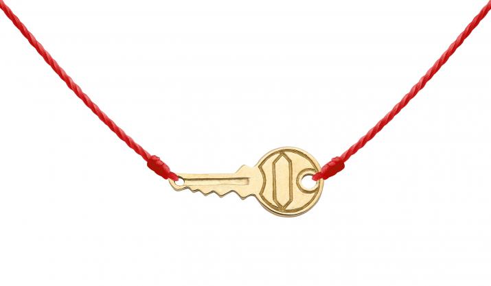 String Necklace For Women in Yellow Gold  - Redline - 0++