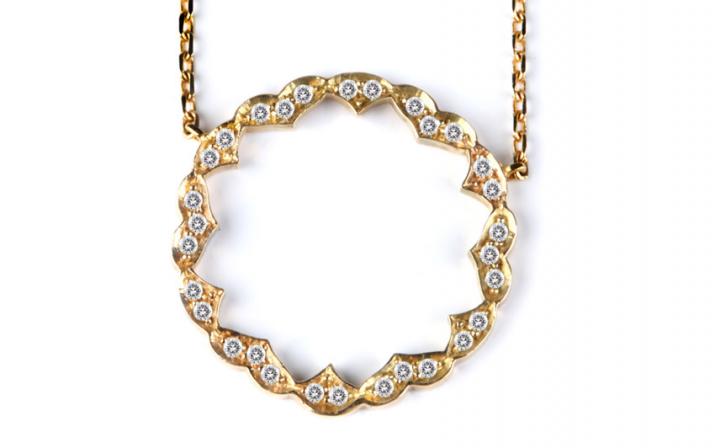 Chain Necklace Shinning Sun Yellow Gold RedLine Jewelry - Redline - 0++