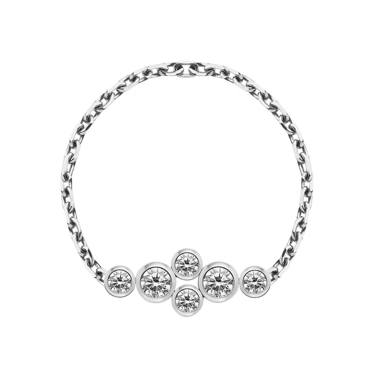 Redline Rings Redline Paris - Ring The full white gold chain - Redline