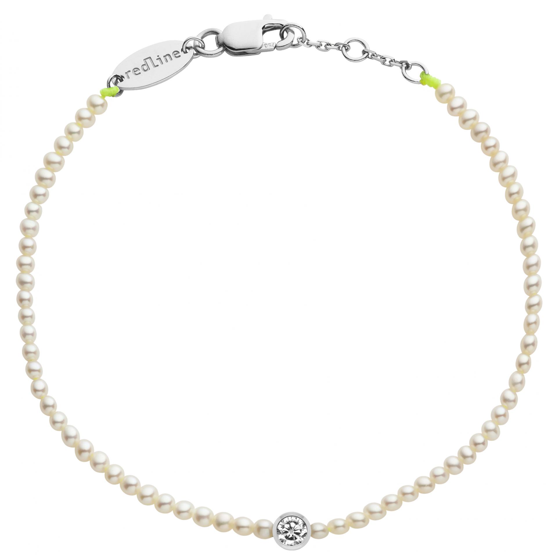 Redline Jewerly Diamond Pearl Bebe Pure S String Bracelet For Children With 0 05ct Round Diamond And Small Pearls In White Gold Bezel Setting Redline Redline Jewerly Diamond Pearl Bebe Pure S String Bracelet For Children With 0 05ct Round Diamond And Small Pearls In White Gold Bezel Setting Redline