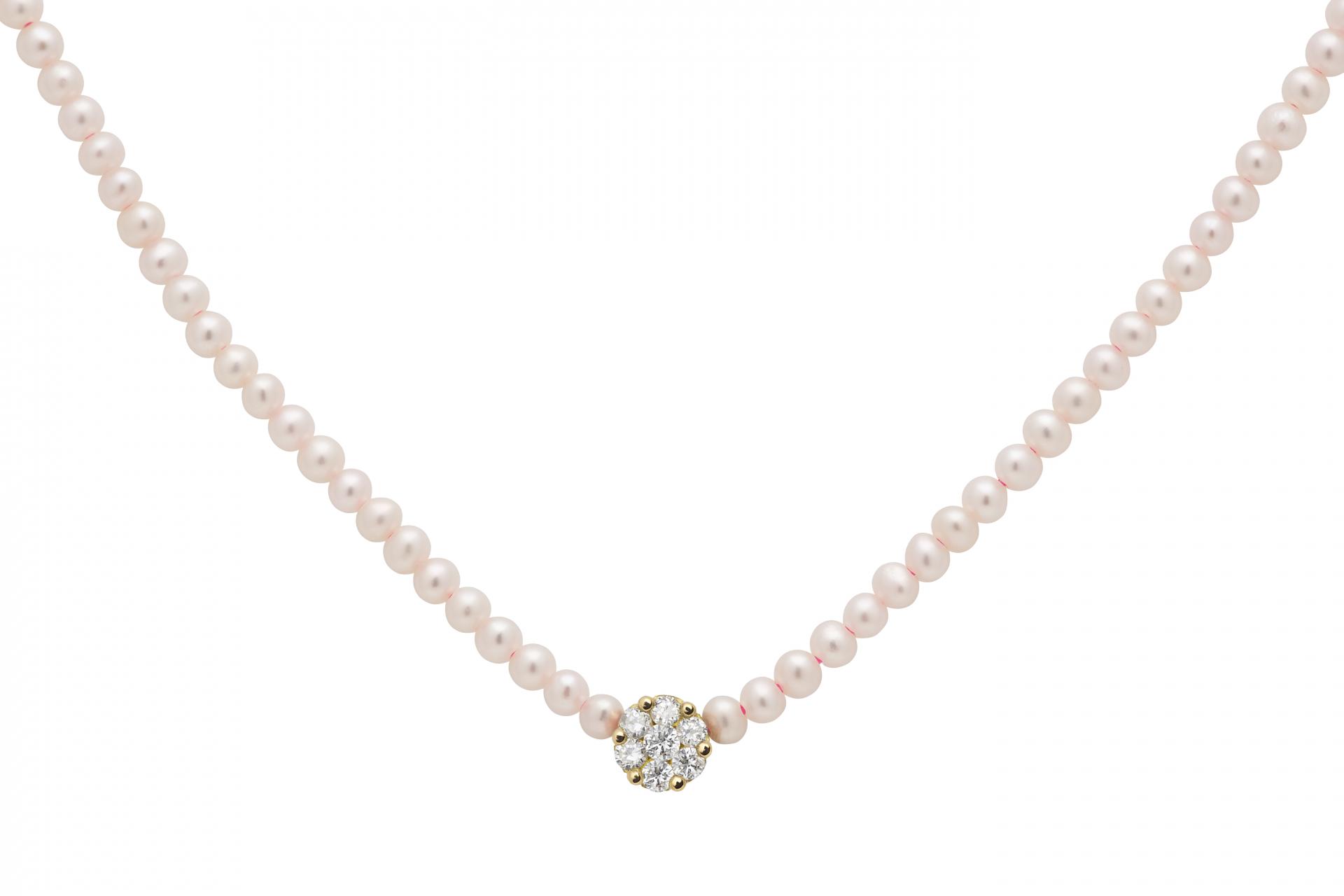 Single string diamond discount necklace