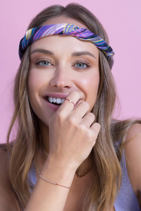 String Bracelet For Women in White Gold - Redline - 0++