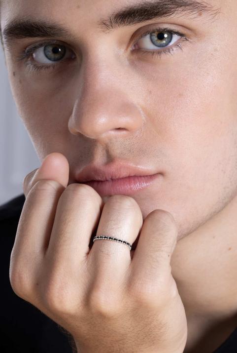 Eclipse Wire Ring White Gold - Redline - 0++