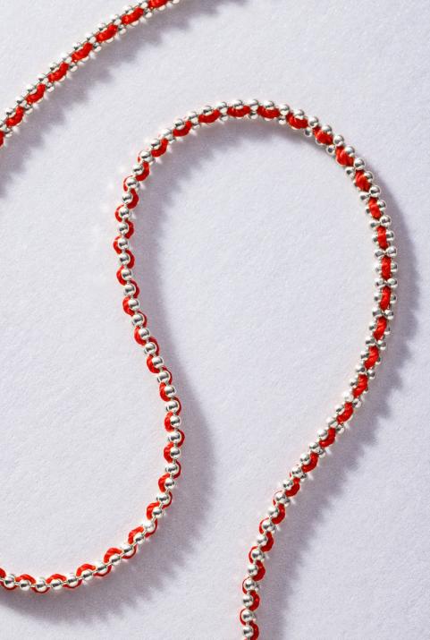 String Necklace For Women in White Gold - Redline - 0++