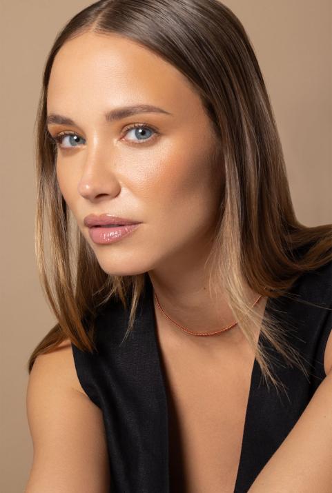 Aurore Chain Necklace Rose Gold - Redline - 0++