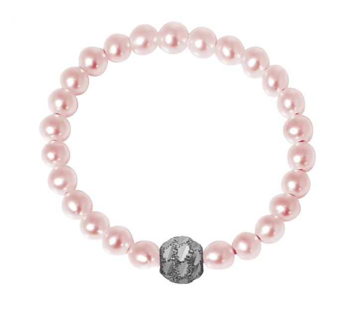 Pearl string ring Diamond & Pearl Sweety (S) Black Gold RedLine Jewelry - Redline - 0++