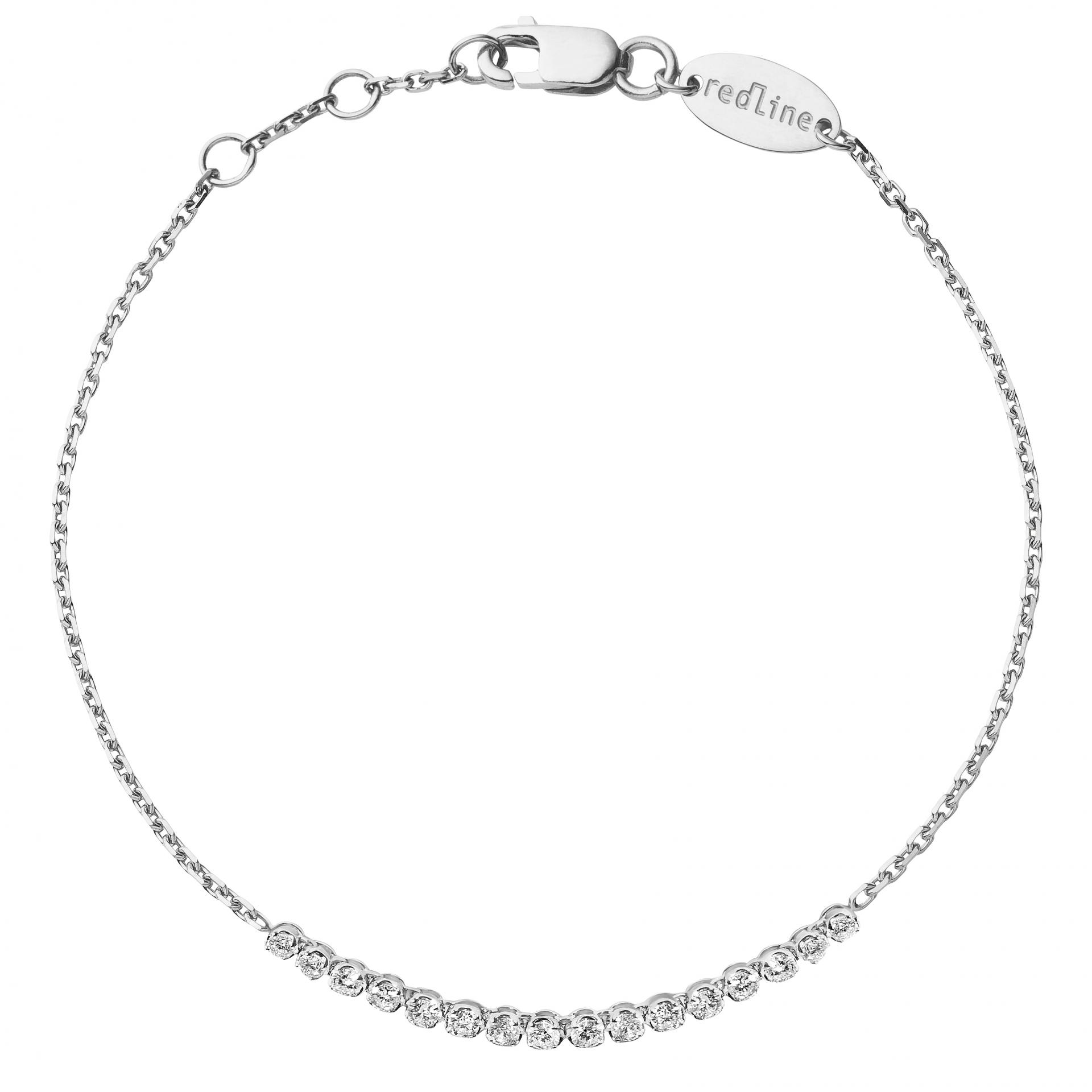 最終お値下げ　redline Marilynブレスレット　18K WG 0.29 Redline Jewerly - Marilyn - Chain Bracelet For Women with 0.29ct