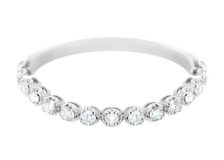 Ring with 1.46ct Round Diamond in White Gold Prong Setting - Redline - 0++