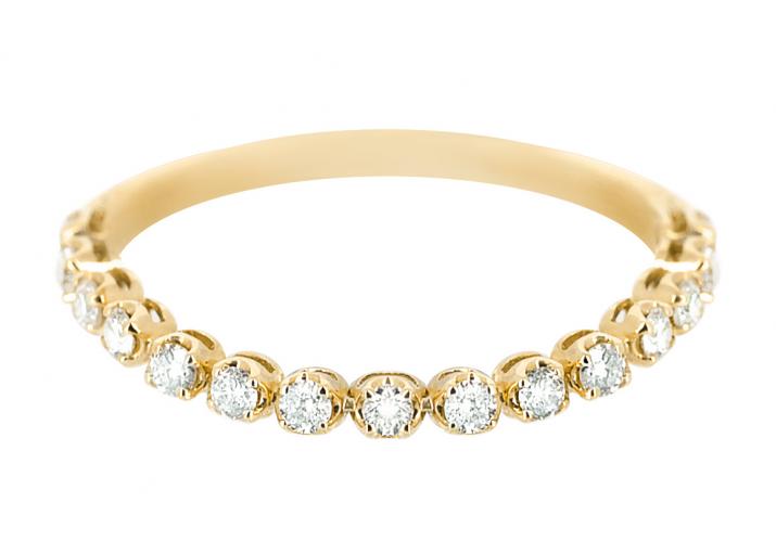 Ring with 1.46ct Round Diamond in Yellow Gold Prong Setting - Redline - 0++