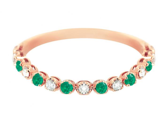 Ring Marilyn emeral Pink gold - Redline - 0++