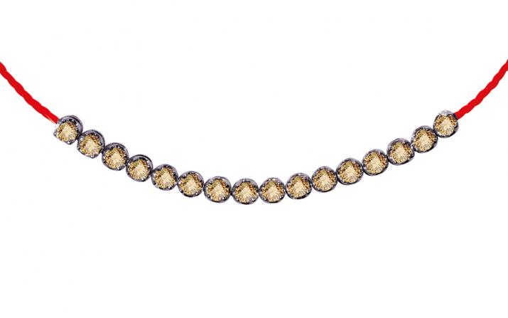 String Bracelet Marilyn Diamants Champagnes Black Gold RedLine Jewelry - Redline - 0++