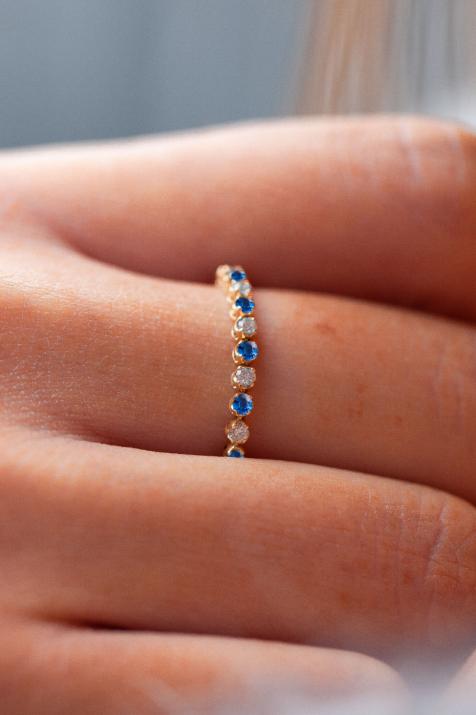 Marilyn Colored Saphir Ring Yellow Gold - Redline - 0++