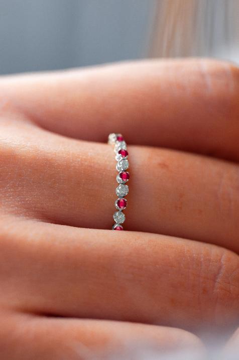 Ring Marilyn ruby White gold - Redline - 0++