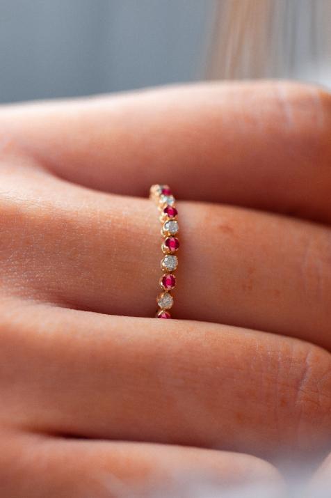 Ring Marilyn ruby Yellow gold - Redline - 0++