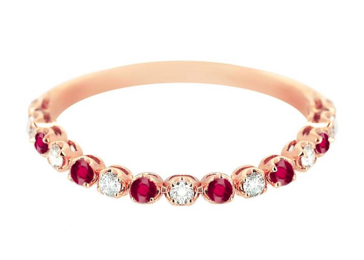 Ring Marilyn Ruby Pink gold - Redline - 0++
