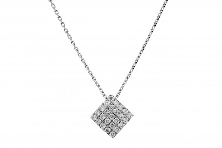 Chain Necklace Coup De Foudre White Gold RedLine Jewelry - Redline