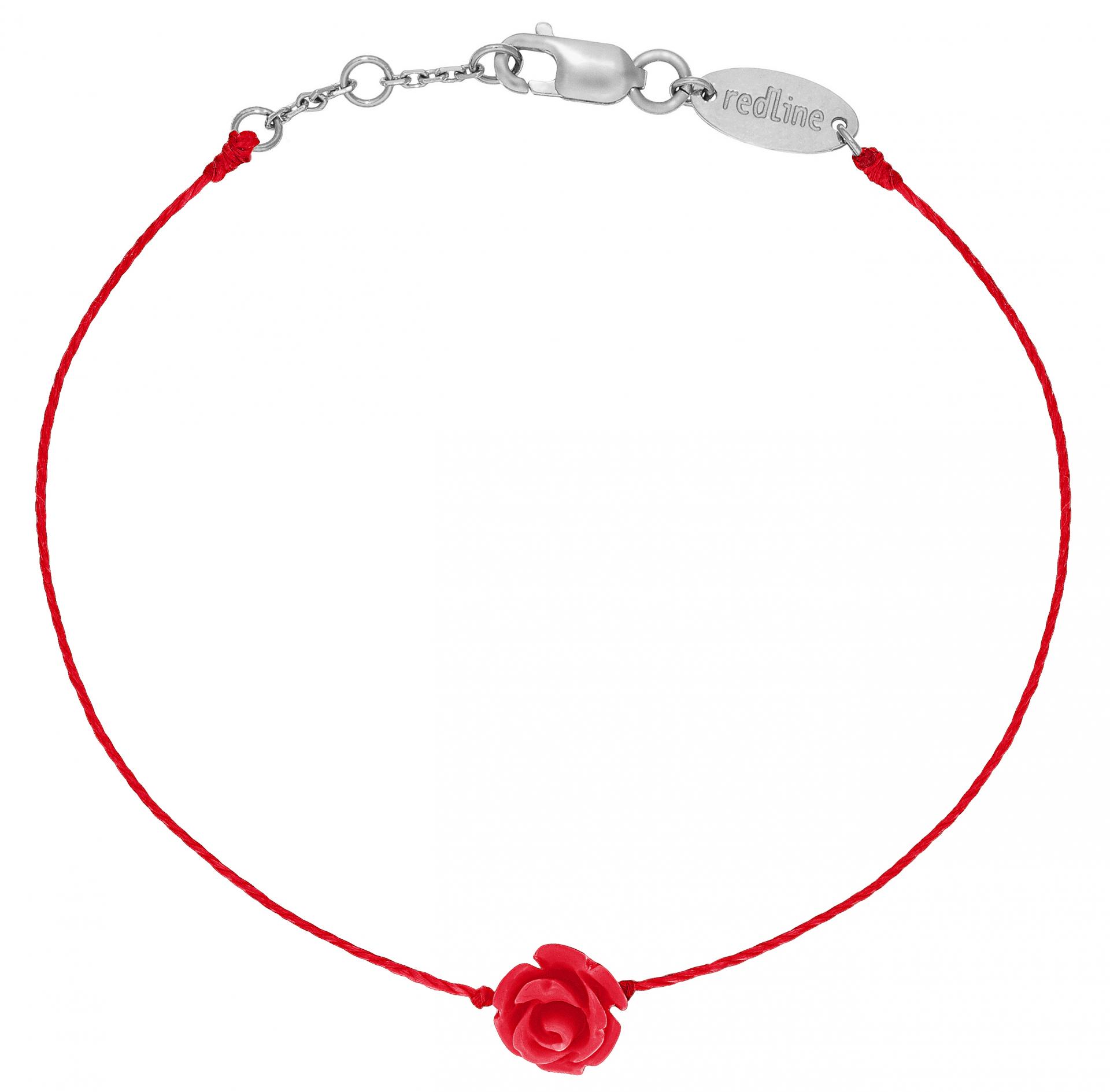 redline mayssa pure 薔薇モチーフ Redline Jewerly - Mayssa - String Bracelet For Women with Rose in