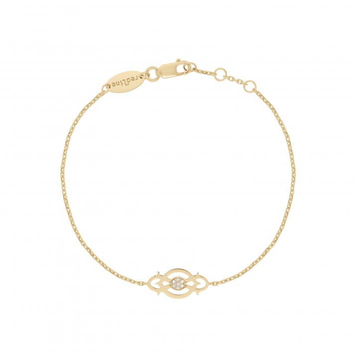 Chain Bracelet Lady Fortune Yellow Gold RedLine Jewelry - Redline - 0++