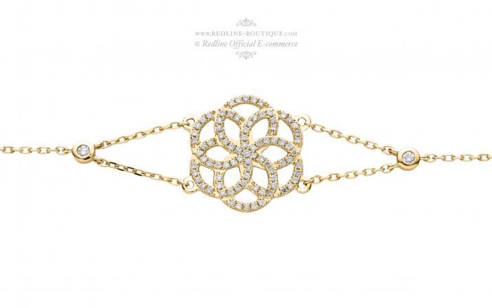 Chain Bracelet Lise Yellow Gold RedLine Jewelry - Redline - 0++