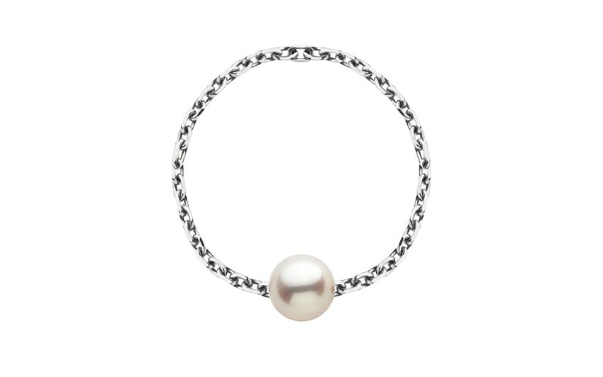 Redline Jewerly Sensuelle Akoya Ring With Pearl In White Gold