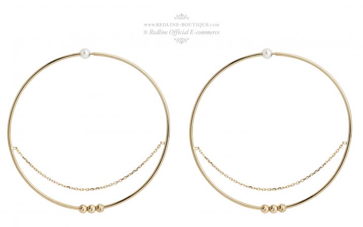 Earrings in Yellow Gold - Redline