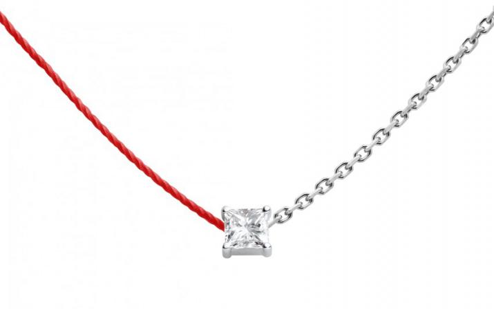Double Necklace Princesse White Gold RedLine Jewelry - Redline