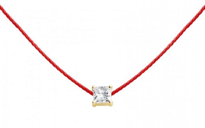 String Necklace Princesse Yellow Gold RedLine Jewelry - Redline