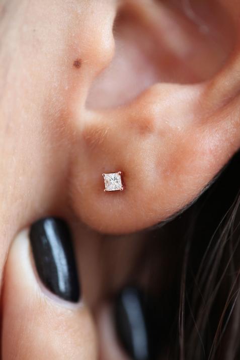 Princesse Earring Pink Gold - Redline - 0++