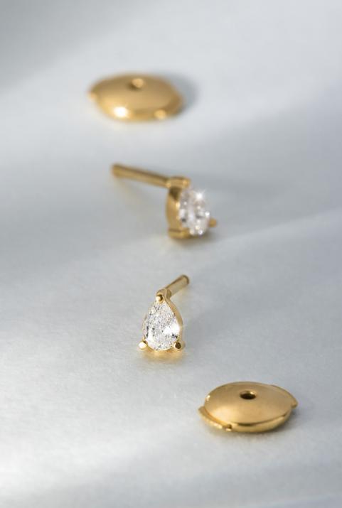 Altesse earrings in Yellow Gold - Redline - 0++