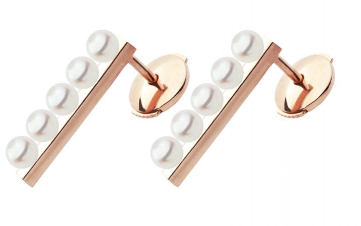 Earrings Empire Akoya Rose Gold RedLine Jewelry - Redline