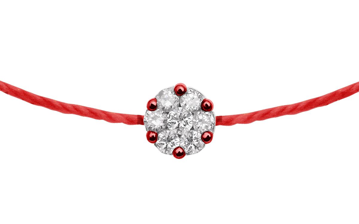 Bracelet Or Blanc,Illusion Or Rouge Fil Redline Bijoux - Redline